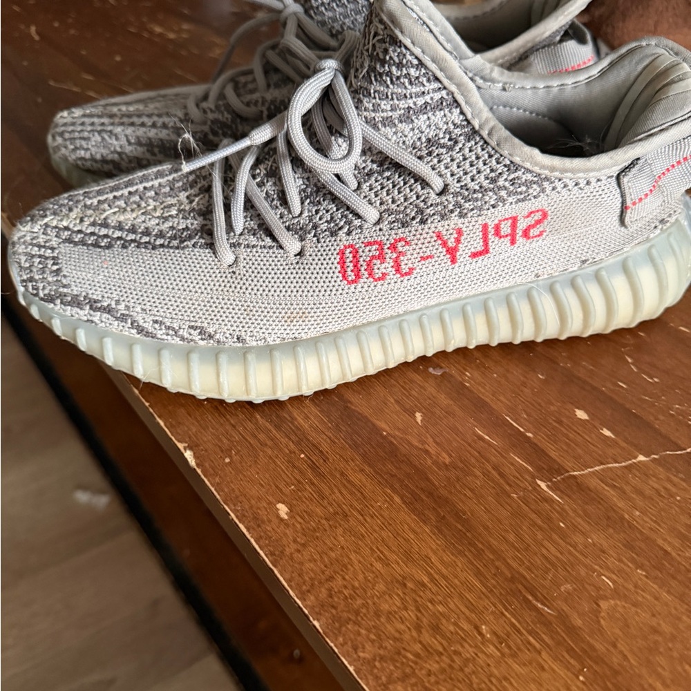 Yeezy REPS men’s Gray and Red Sneakers